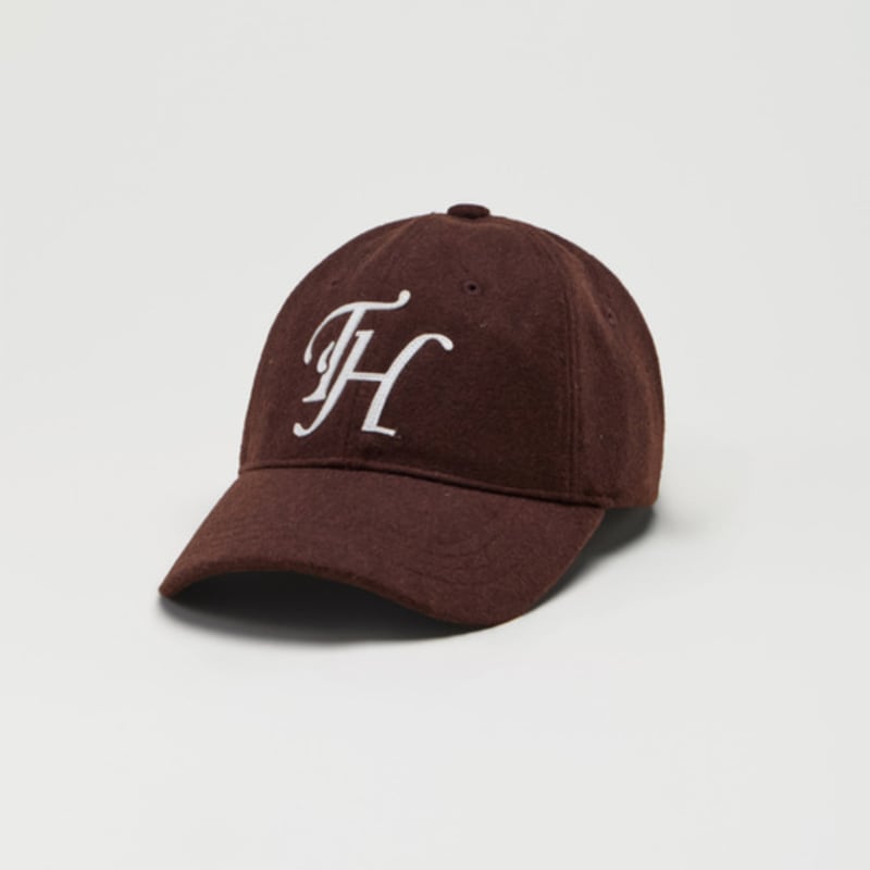 TRAFFIC HARMONY WOOL BLEND TH APPLIQUE LOGO DEEP-FIT BALLcap_brown