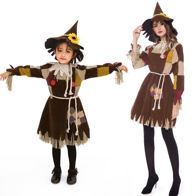 Halloween adult paly wizard of oz scarecrow parent-child masquerade party drama performance costume