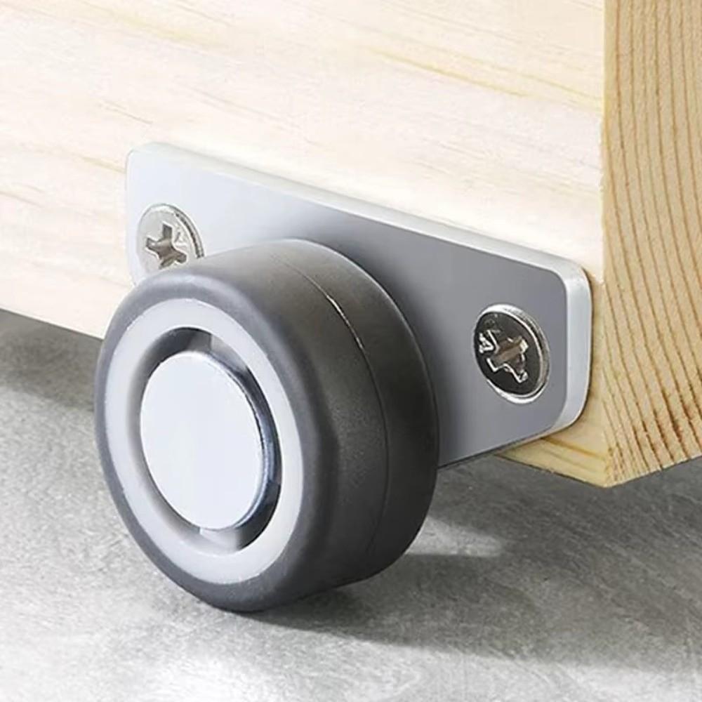 Mini Directional Track Pulley Silent Rubber Furniture Casters  For Trolley Drawer Kitchen Cabinets