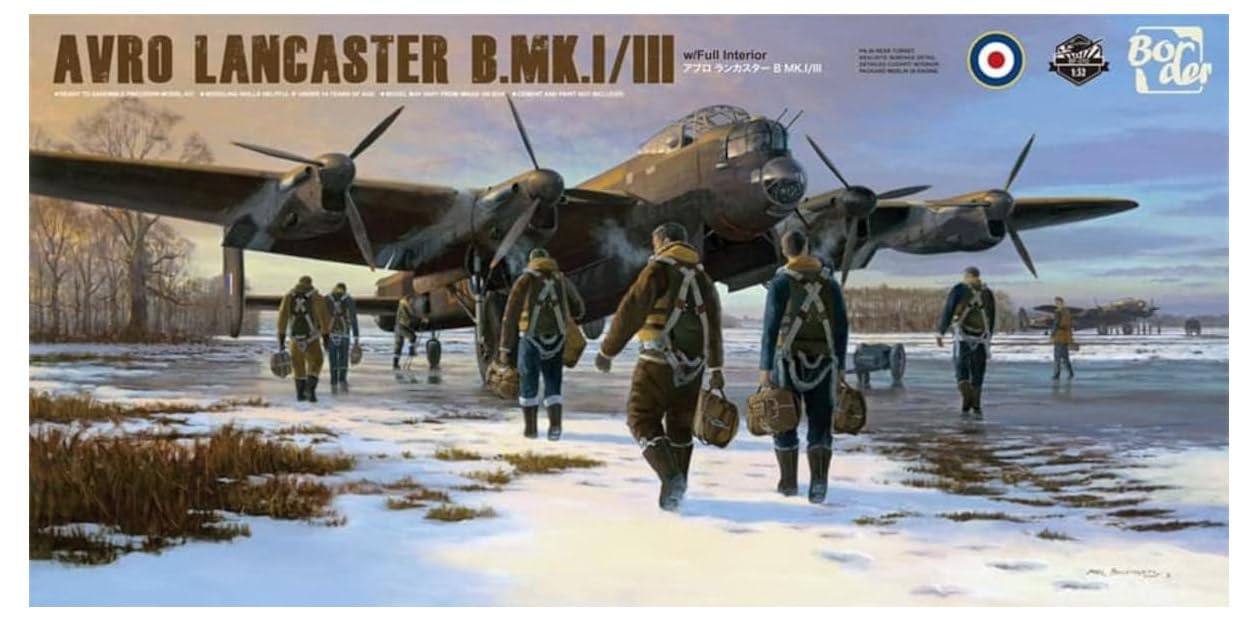 

Academy Border Models Королевские ВВС Avro Lancaster Полный интерьер Пластиковая модель BF010 Цветной пластик 1/32 B.MK.I/III