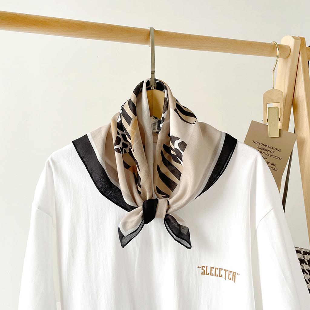 58 * 58cm Four Seasons Available New Large Square Towel Headband Breathable Sweat Absorbing Sunscreen Simple Shawl Professional Scarf