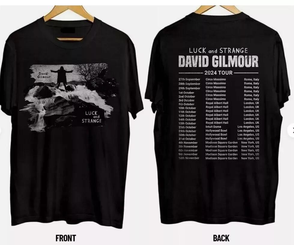 David-Gilmour Luck And Strange 2024 Tour Date Unisex Shirt Unisex T-Shirt XXL