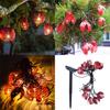 Ladybug Solar String Lights Outdoor Garden Decor With Led Bulbs For Patio And Yard