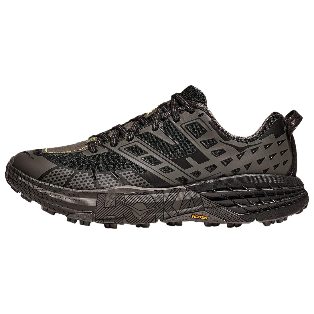 HOKA One One Speedgoat 2 Удобные Универсальные Кроссовки для Трейлраннинга Мужские кроссовки Черный Серый 1162710-BHLT 40⅔