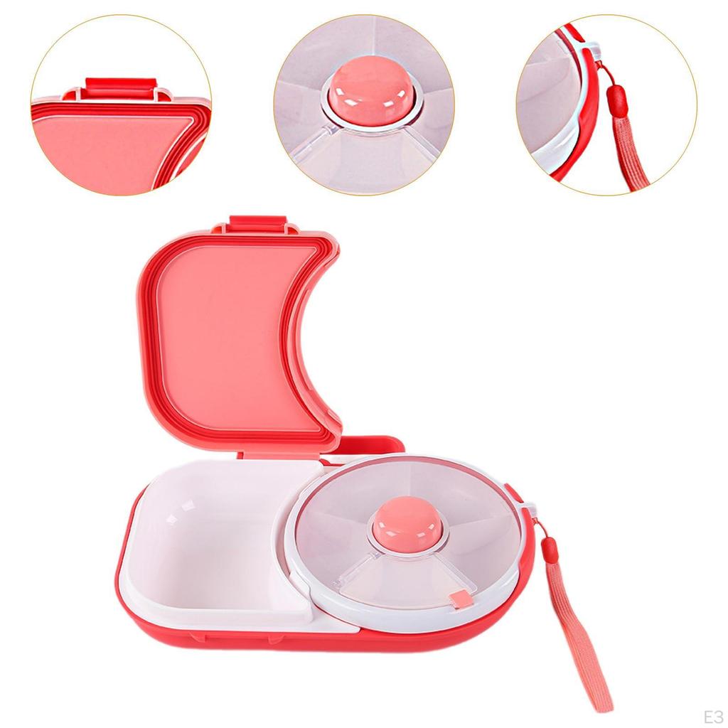 Box na oběd s uzavřenými přihrádkami pro organizaci