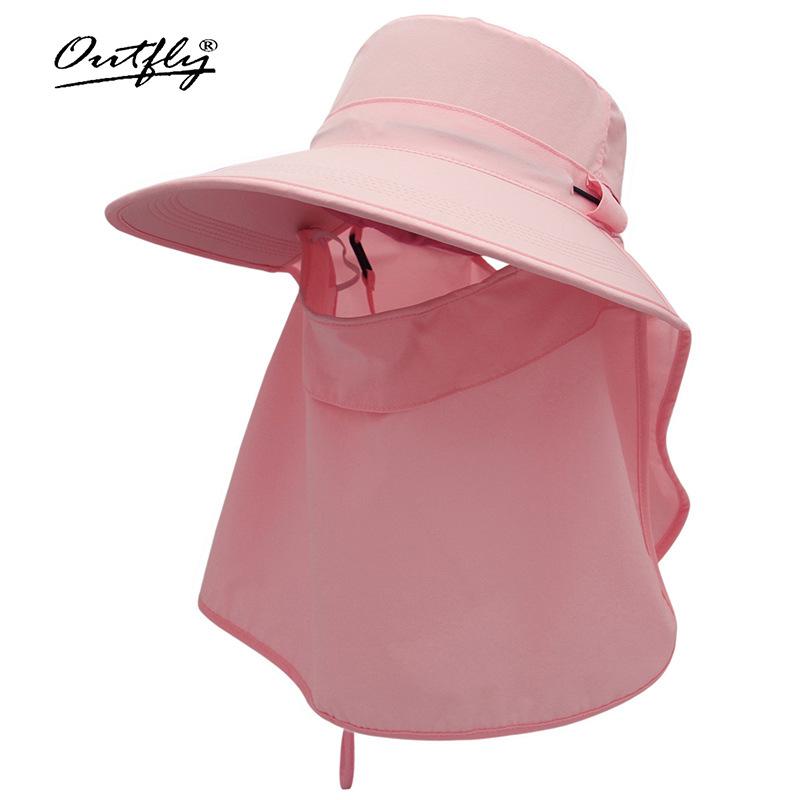 Spring and Summer New Sunscreen Women's Visor Fashionable Breathable Bucket Hat Nylon Men's and Women's Fishing Hat