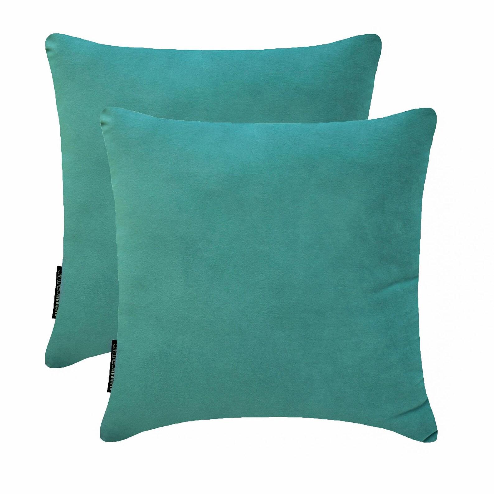 

Aqua Luxury Throw Pillow Covers | Pack of 2 Modern Plain Velvet Cushion Cover | Solid Color Pillowcases - Aqua Velvet 12 x 12 (Pack of 2) цвет морской волны