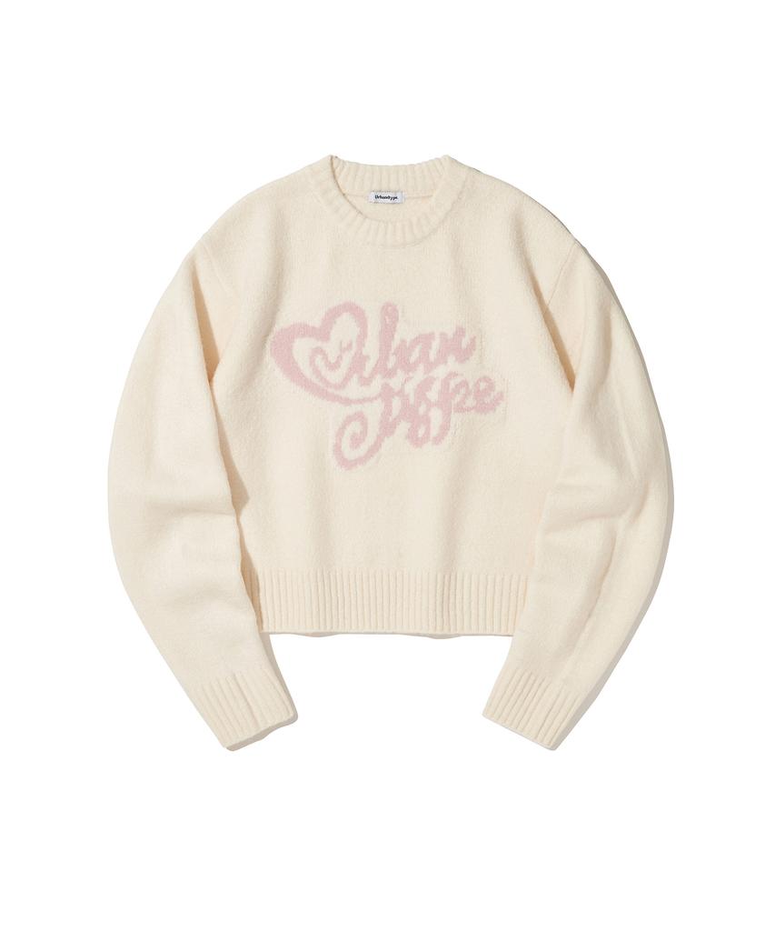 URBANDTYPE Lovely Brushed Crop Knit_3Color