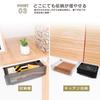 Hachibanya Drawer Retrofit Under-Desk Storage Accessory Case Stationery Retrofit Drawer Storage Case Black BIG