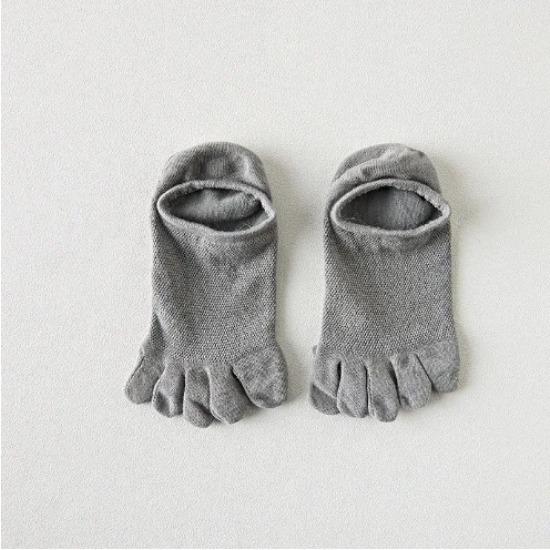 New Man Slipper Toe Socks Mesh Hollow No Show Ankle Short Socks Sports Sweat-Absorbing Cotton Breathable Five Finger Boat Sock