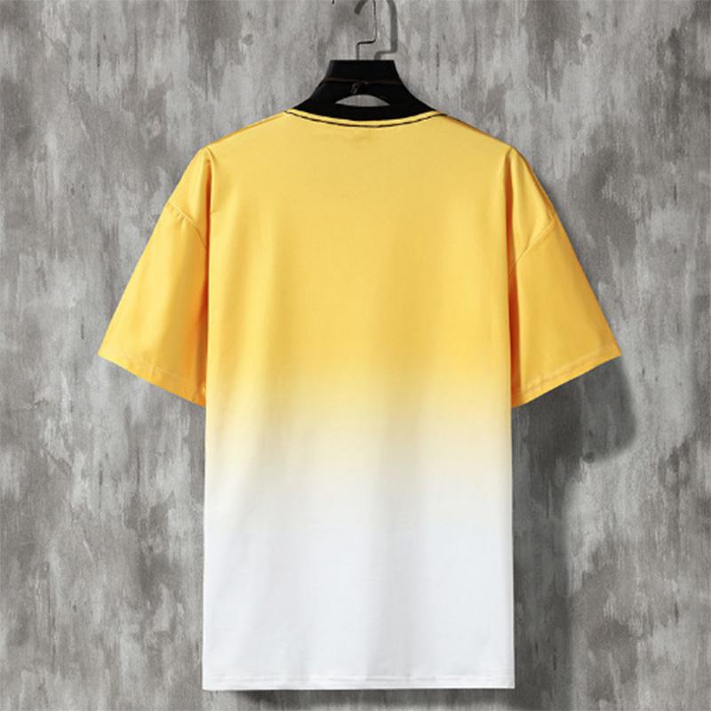 Summer Sports and Leisure Ice Cool Suit Men's Short-sleeved Trend Gradient Shorts Two-piece Set