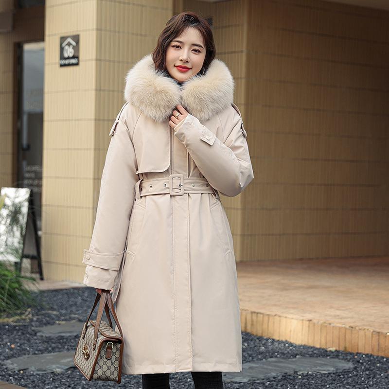 

Одно платье и три носки съемная подкладка пирог для преодоления средней и длинной флисовой утолщенной одежды большого размера пуховая хлопковая одежда женская до колена хлопковая одежда M