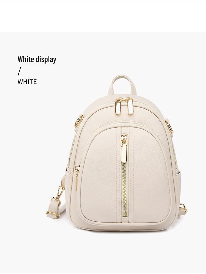 Rucsac de Piele Moale în Stil Coreean la Modă pentru Femei Niche Design 2024 pentru Naveta Zilnică