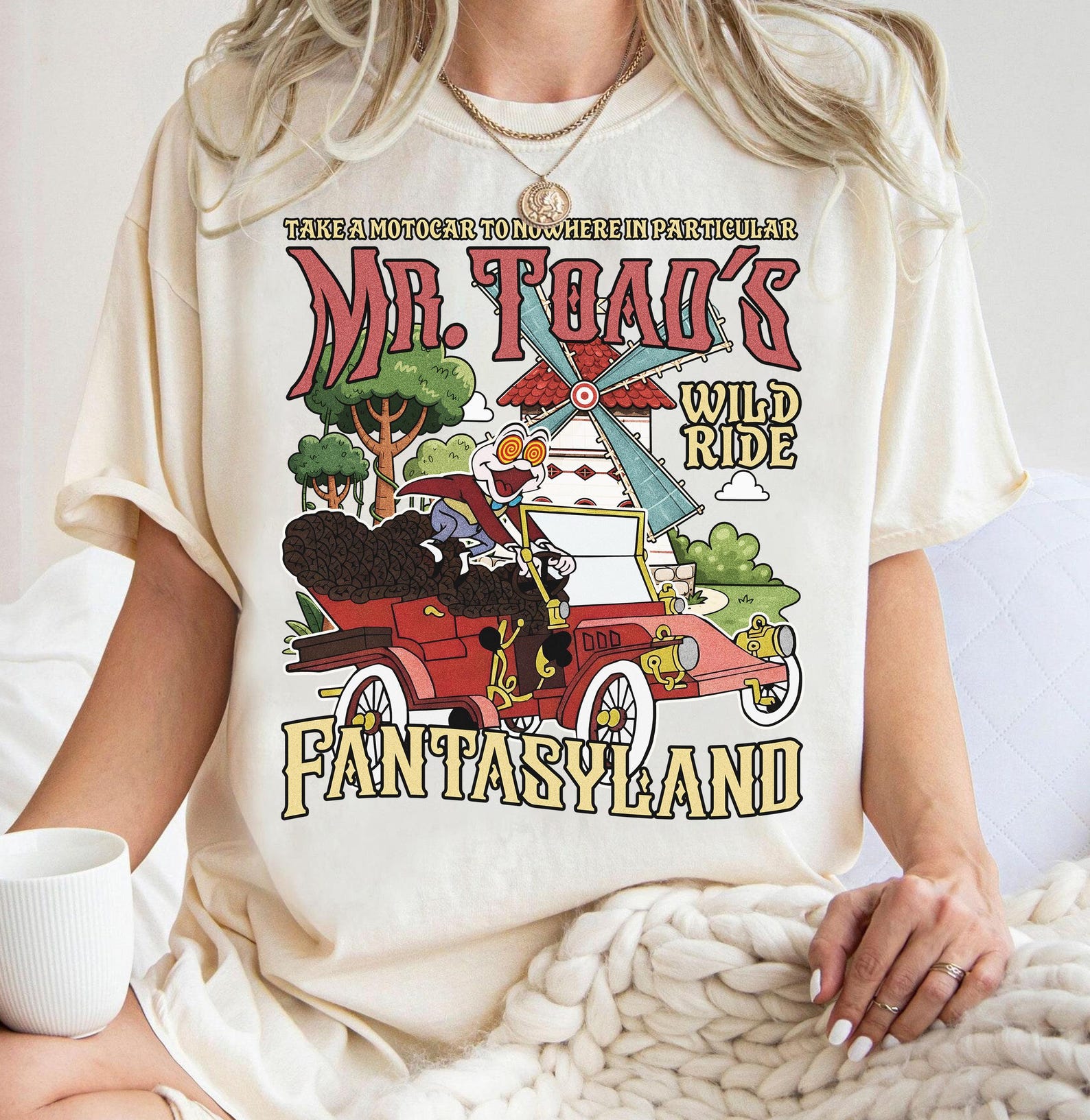 Mr. Toad s Wild Ride Fantasyland Shirt, Vintage Disneyland Attraction Tee, Retro Disney Park Adventure S