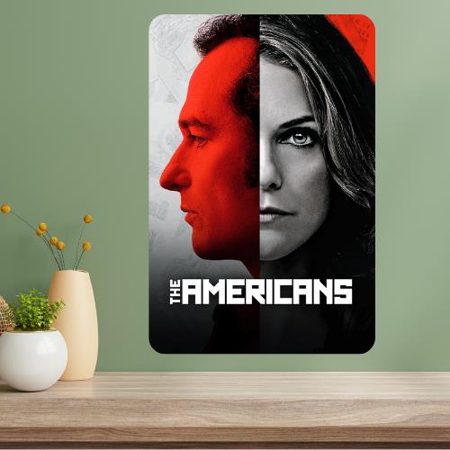 The Americans Classic TV Show Metal Poster Sign 20x30cm(7.8x11.8inch)