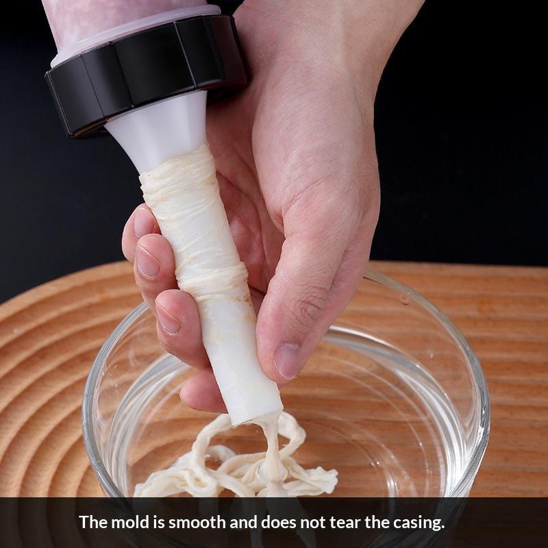 1 Set Manual Sausage Stuffer Compact Kitchen Meat Filler Machine Reusable Diy Handmade Meatball Maker Sausage Filling Tool