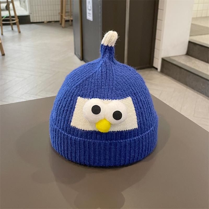 Autumn and Winter Children's Knitted Hat Baby Warm Windproof Ear Protection Pullover Hat Korean Style Fashionable Personalized Baby Woolen Hat