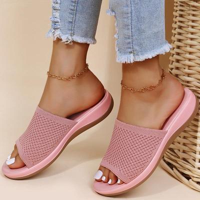 Sandali da donna Elastic Force scarpe estive sandali piatti da donna sandali estivi casual per interni ed esterni per la spiaggia