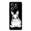 For Infinix Hot 40 Pro Case Hot40 Pro Black Silicone Soft Phone Case For Infinix Hot 40 Pro Back Cover Case 6.78" Cute Cartoon