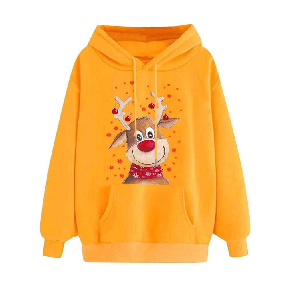 Kawaii Weihnachts Hirsch Kitz Print Hoodies Unisex Mode Marke Trainingsanzug Anime Damen Sweatshirt Hoodie Kinder Hip Hop Kleidung Sudadera Unisex