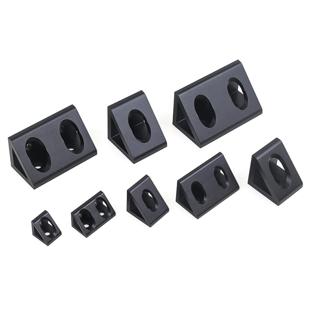 Aluminum Profile 90 Degree Block Triangle Connector Bracket For 2020 2040 3030 4040 4080 Series V-slot Aluminum Profile