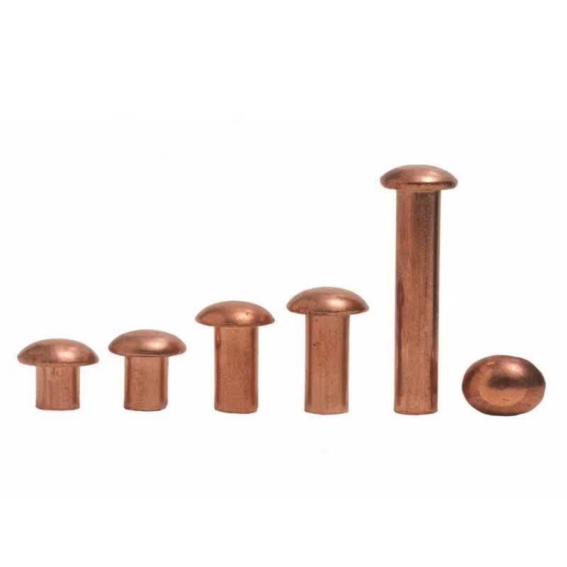 Rongyu M5x18mm Solid Round Head Copper Rivets