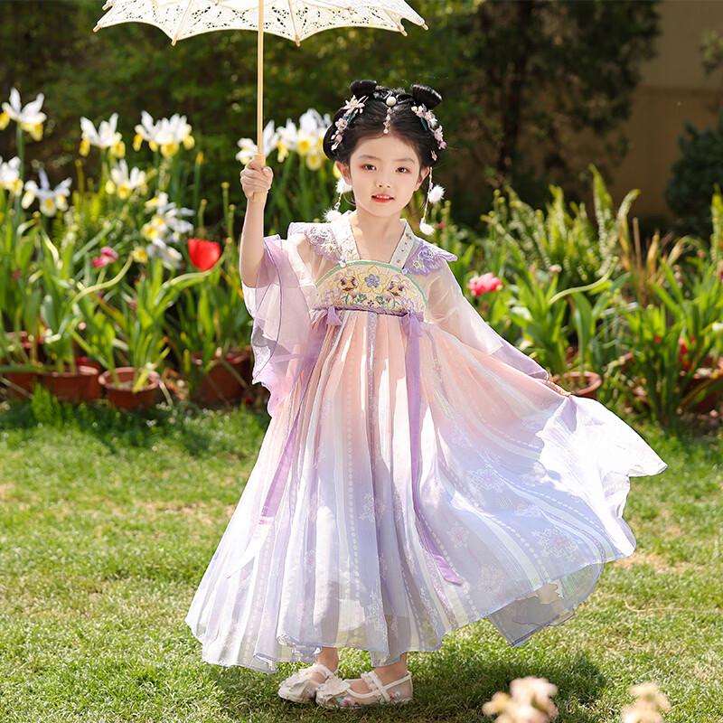 Girls' Summer Hanfu Princess Dress