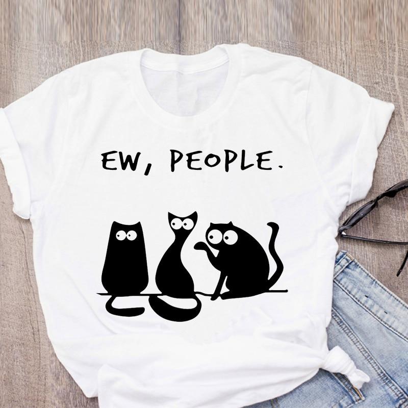 Ming Hung Ew People Cat Casual Street T 