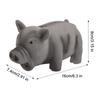 Squeaky Piglet Dog Toy Latex Pig Dog Chew Toy Cleans Teeth Interactive Dog Fetch Toy for Puppy Teething Catching Biting
