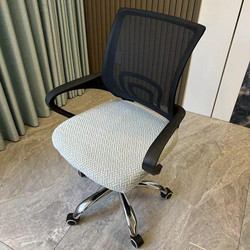 1Piece Velvet Office Chair Cover Computer Swivel Seat Cover Modern Elastic Chair Slip Washable Slipcovers Removable Dust Cover