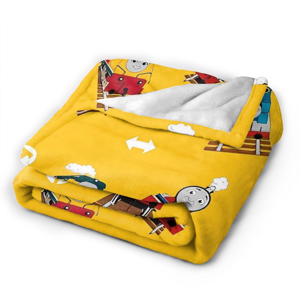 T-Thomas De Treinvriendjes Deken Kwaliteit Warm Zacht Cartoon Plaid Deken Winter Reis Bank Stoel Sofa Bed Pluizig Sprei