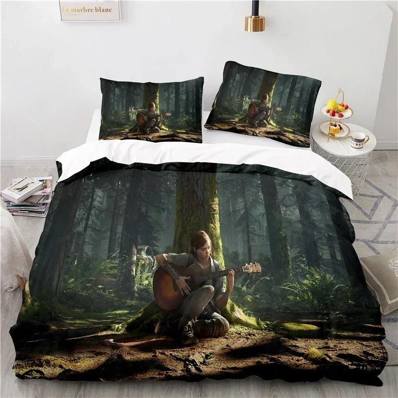 3D Printed The Last of Us Duvet Cover Game Pillowcase Bedding Set Double Twin Full Queen King Adult Kids Bedclothes Quilt Cover