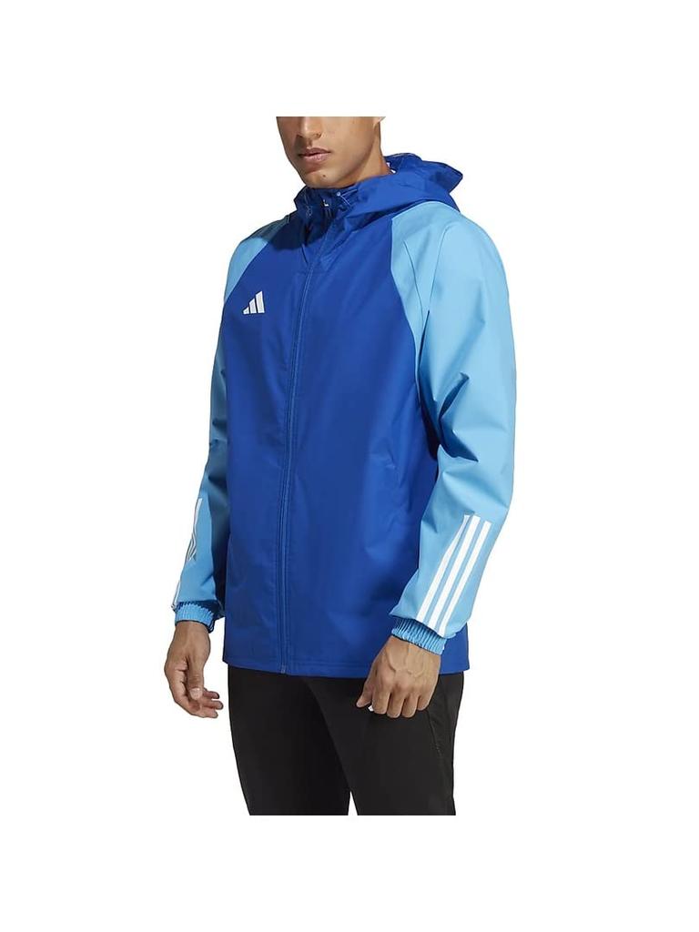Adidas TIRO23 ADV All-Weather Jacket for Men, DI376-IC4572, for Futsal, Practice, Training, and Club Activities, Soccer, Size J/XL (Team ROYBLU)