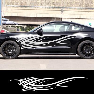 Stilvolle Auto-Vinyl-Aufkleber-Grafiken für die Seite, Flammenelement-Aufkleber, Karosserie, GenericRacing-Aufkleber, Auto-Zubehör, Sport-Stil