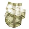 Cintura alta 4 Pçs/set Calcinhas de Algodão Mulheres Cuecas Cuecas Lingerie Feminina Plus Size M-5XL