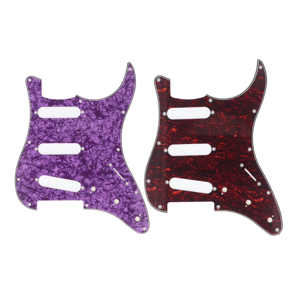 Electric Guitar Pickguard 11 Hole Plastic Front Pick Guard Replacement for Guitars