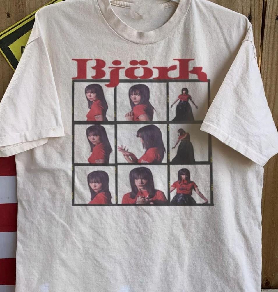 

Vintage Bjork Shirt White Short Sleeve All size S345XL Unisex HRC21 Unisex T-Shirt S