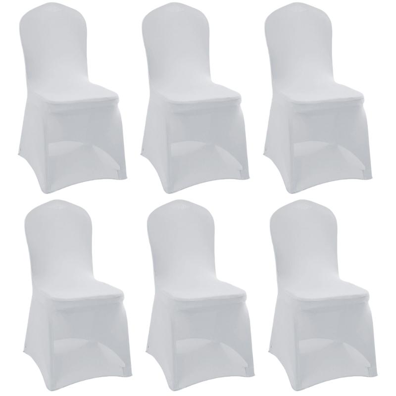 

Stretchable Seat Slipcovers Smooth Milk Silk Fabric Easy Installation for Various Chair Sizes белый