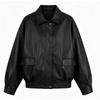 Womens Slim Fit Leather Jacket 2026 Casual Biker Style With Shoulder Epaulettes Black Wine Red Coffee Purple Olive Green
