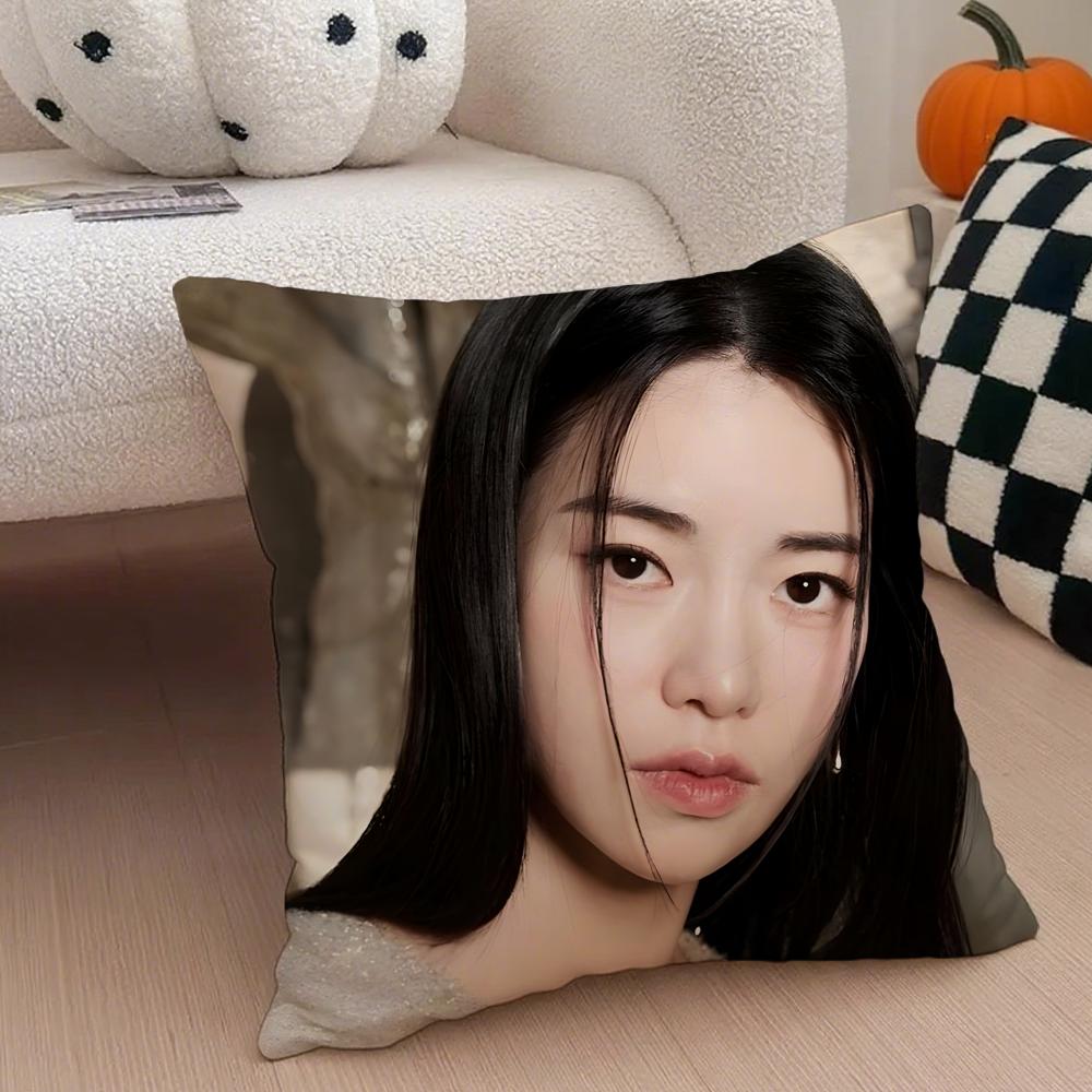 Actor Seductive LLim Jiyeon Cushion Cover Throw Pillow Cover Hidden Button Durable Polyester Chair Cushion