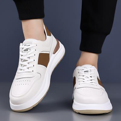 Fashion Men's Leather Board Shoes Luxury and High-quality  Anti Slip and Wear-resistant Fashion Party Outdoor Sports Walking Shoes