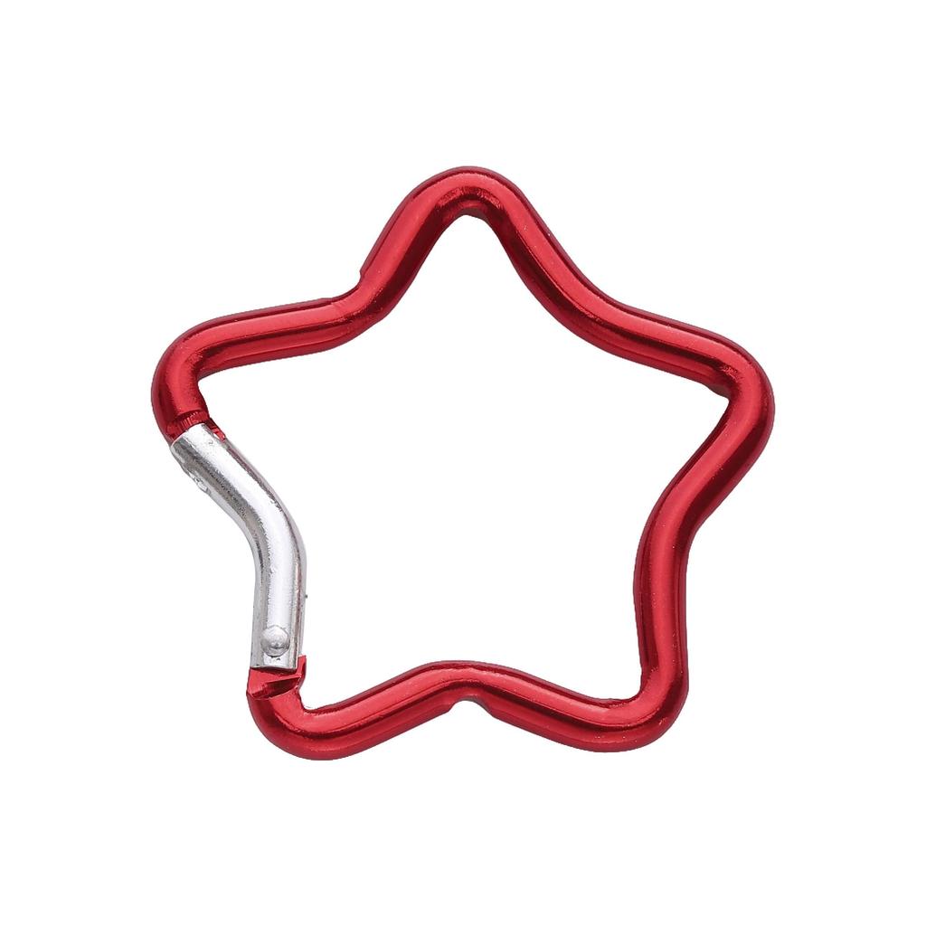 1pc Mountaineering Buckle Love Star Buckle D-Shaped Buckle Color Backpack Buckle Aluminum Keychain DIY Accessories
