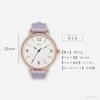 Fieldwork Women's Analog Watch with Silicone Strap and Flower Embossed Rose Pattern In Purple (JN043-1)