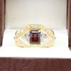 Garnet Emerald Cut With 925 Sterling Silver Gold Plated Ring For Men's #B751 JL375692860147