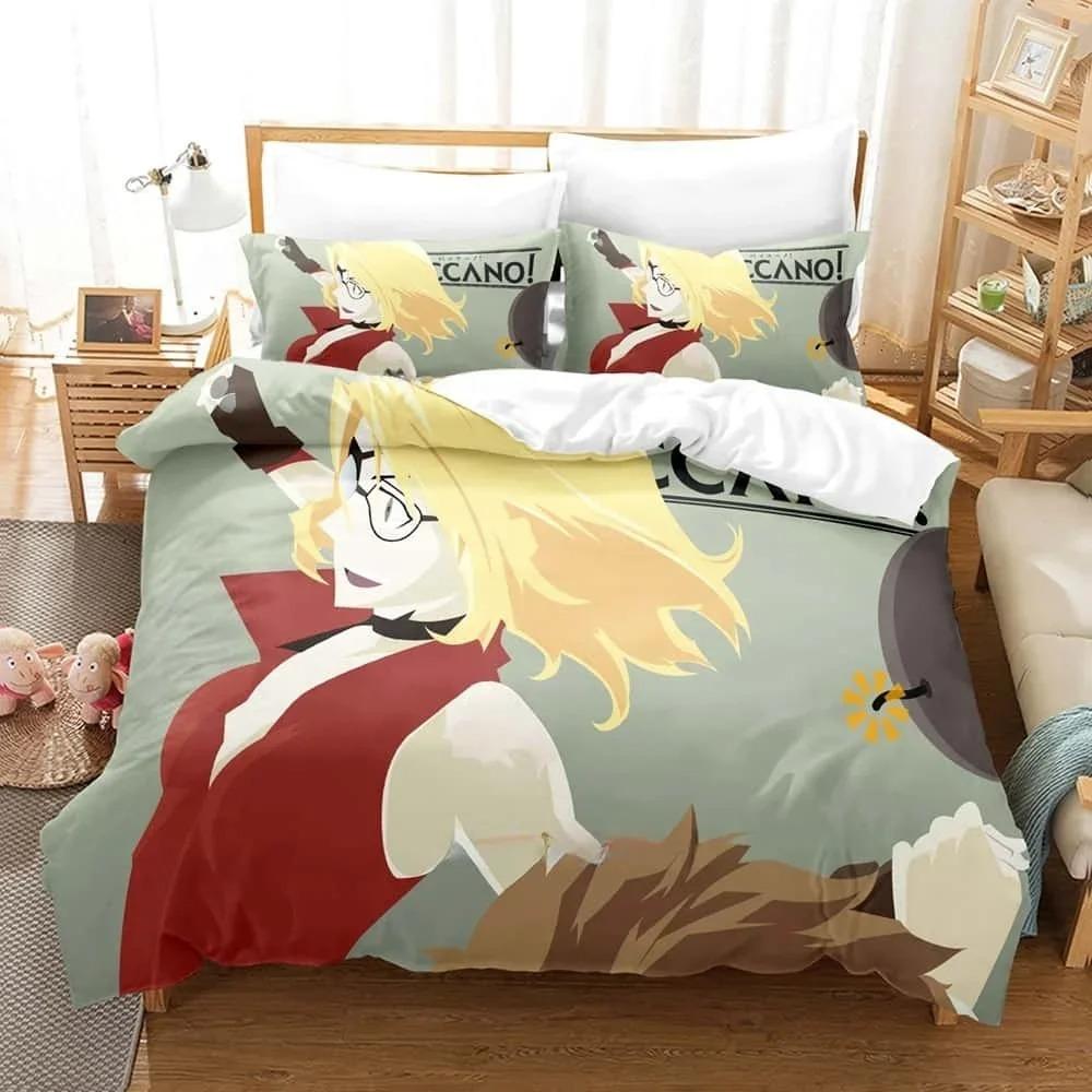 Durable Classic 3D Print Anime Bed Baccano Size Adult Kid Bedroom Sets Single Twin Full Queen King Quilt