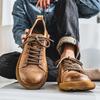 High Quality Men's Genuine Leather Shoes Classic Comfortable Flat Sneakers Male Walking Vulcanize Shoes New Skateboard Footwear