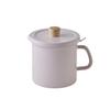 Fuji Enamel Oil Pot (1.5L Pink with Activated Charcoal)