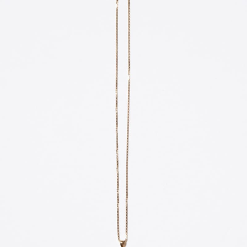 BONAFIDE JEWELRY Rechteckiges UFO Onyx Halskette (Gold)