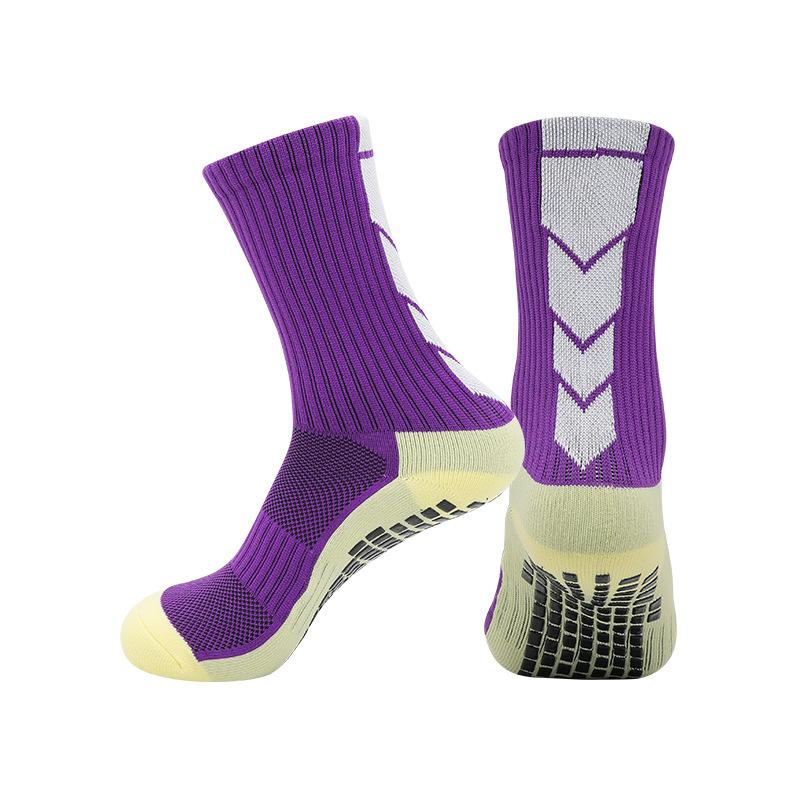 Temu Abriebfeste Socken mit Handtuchsohle Rutschfest für Laufen Sport Dämpfung Schweißabsorbierend Atmungsaktiv Dosiert Rutschfeste Fußballsocken