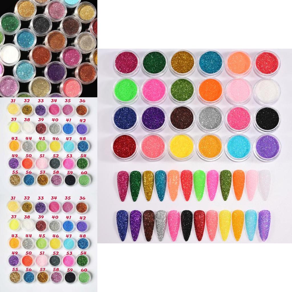 30-color Sparkling Nail Art Party Temporary Shiny Makeup Set